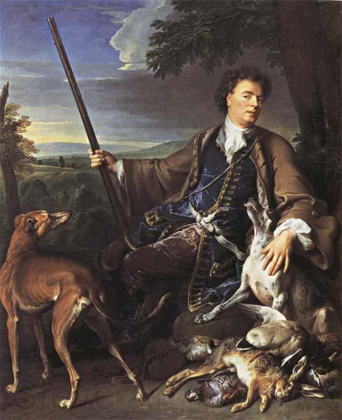 Francois Desportes Portrait of the Artist in Hunting Dress Spain oil painting art
